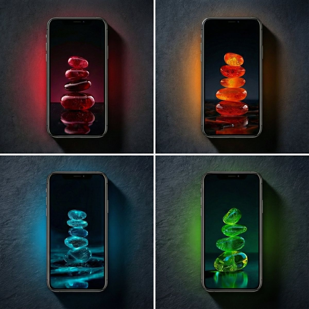 Pebble wallpapers in Dark mode