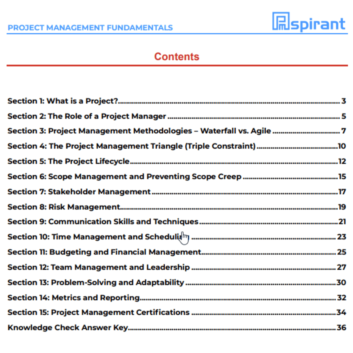 Project Management Fundamental Guide