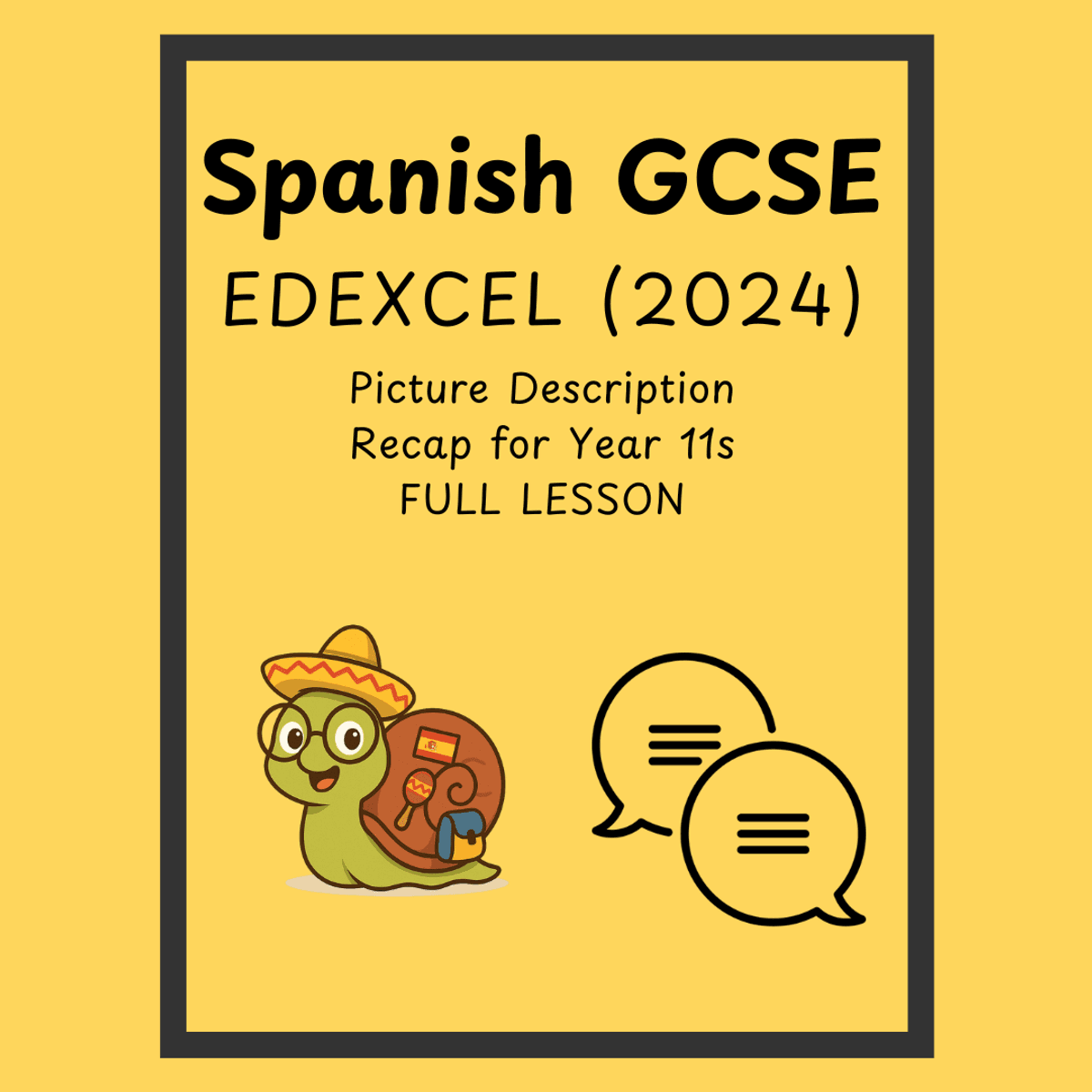 KS4 Spanish GCSE Edexcel Photo Description Recap for Year 11s