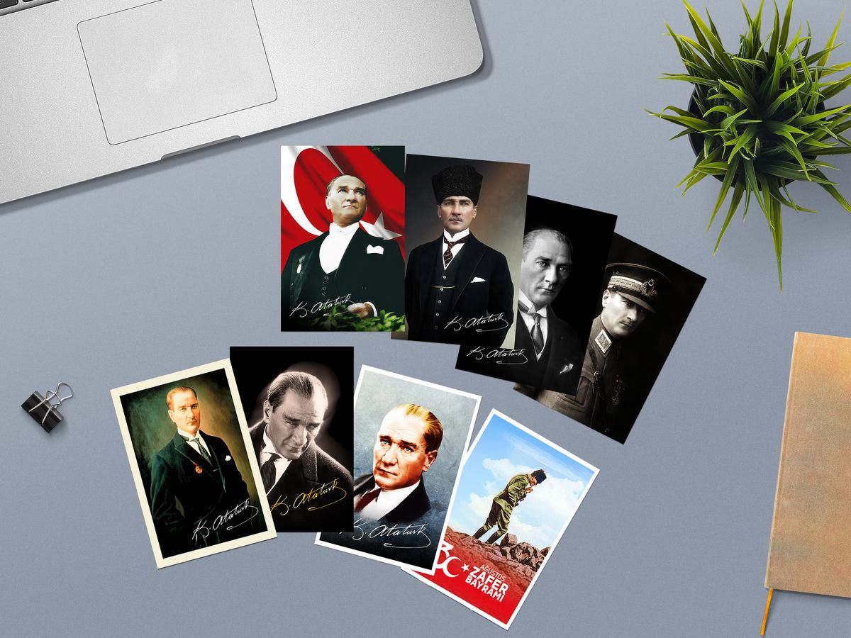 Atatürk Posters — Digital Download Poster Bundle of 140 Retro Photo Prints | Vintage Turkish Leader Wall Art for Home, Office or Classroom
