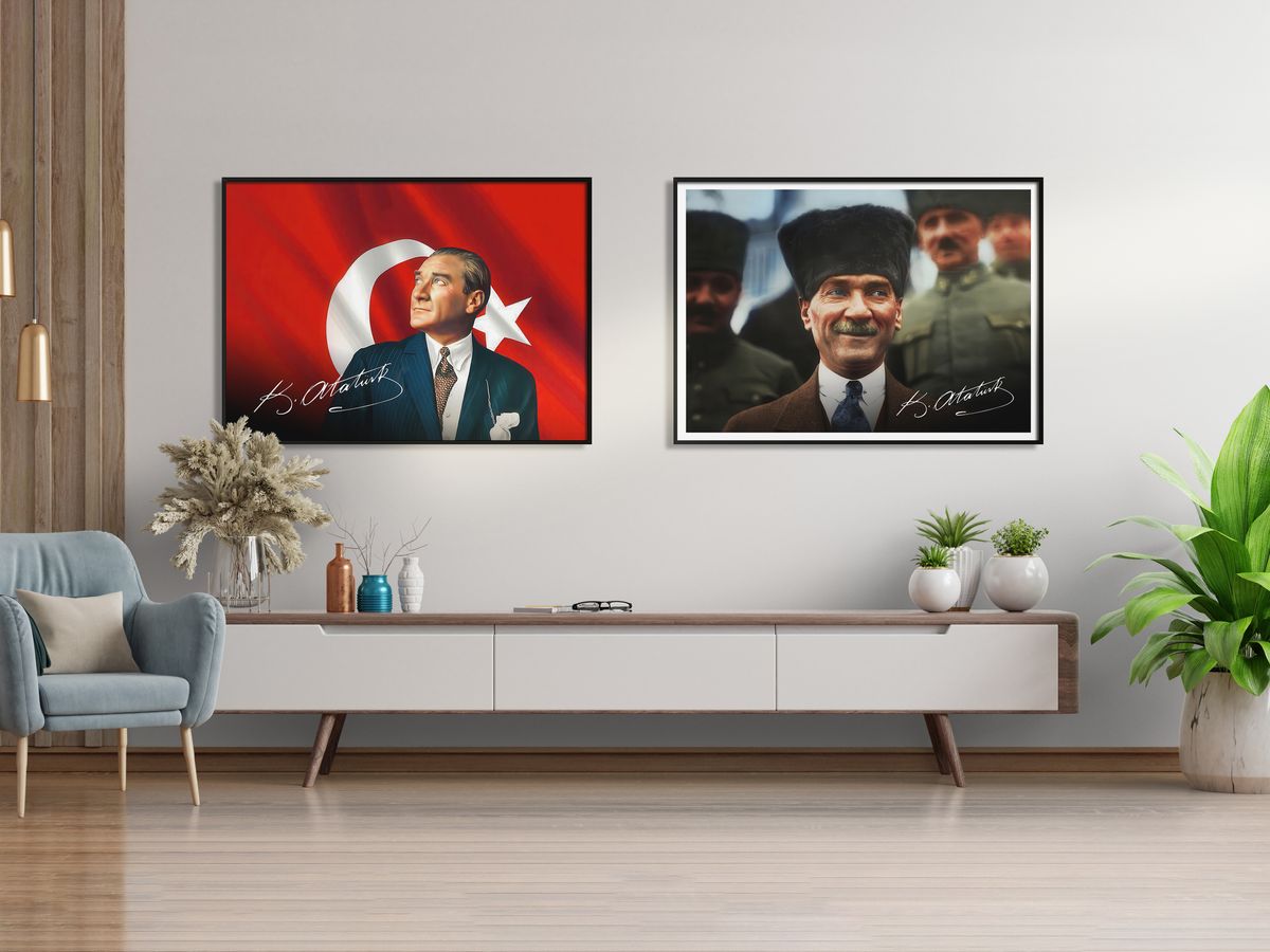 Atatürk Posters — Digital Download Poster Bundle of 140 Retro Photo Prints | Vintage Turkish Leader Wall Art for Home, Office or Classroom