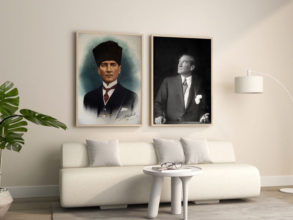 Atatürk Posters — Digital Download Poster Bundle of 140 Retro Photo Prints | Vintage Turkish Leader Wall Art for Home, Office or Classroom