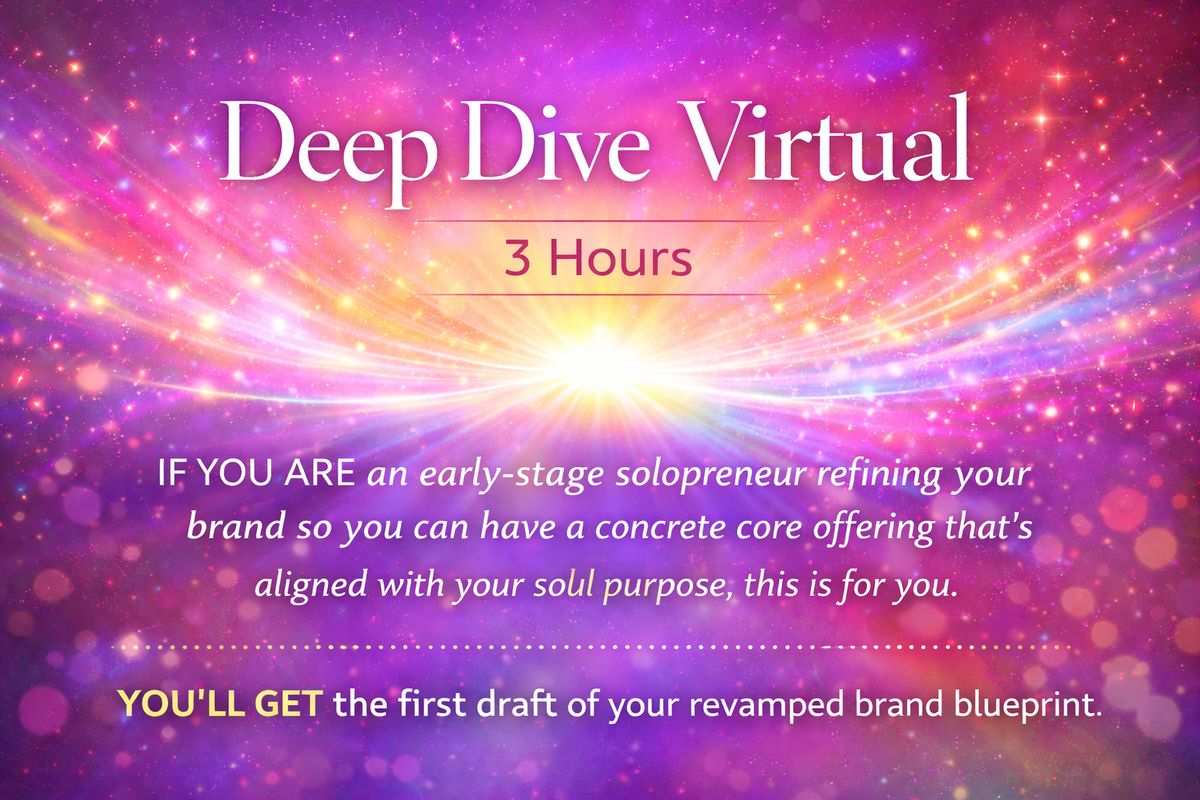 Deep Dive • Virtual • 3 Hrs