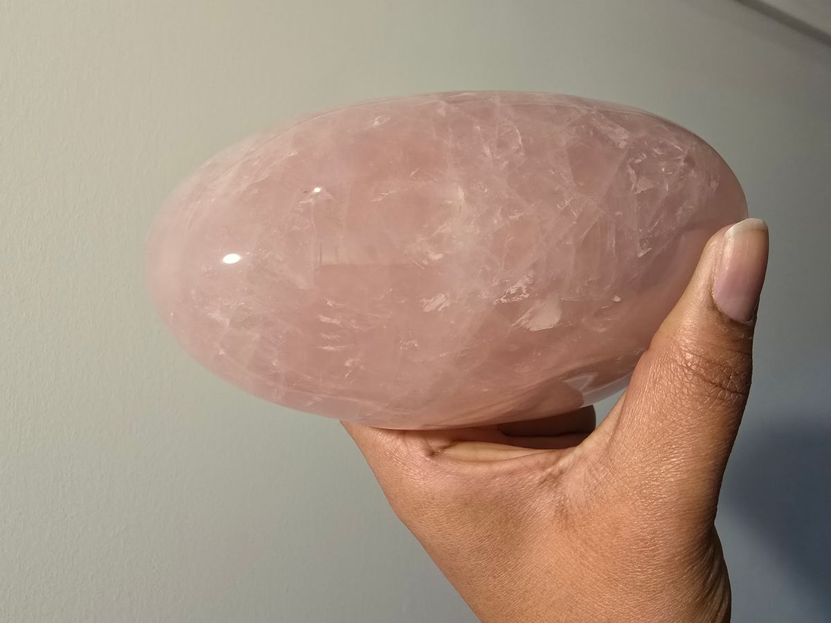 Three Pound Rose Quartz Altar Crystal - Reiki-Attuned and Reiki-Infused