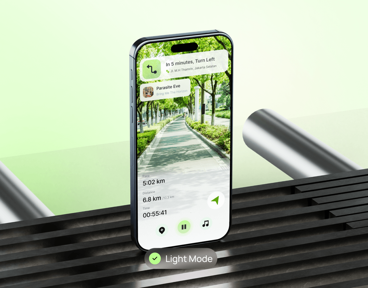 GoRun - Fitness & Running Mobile App UI KIT
