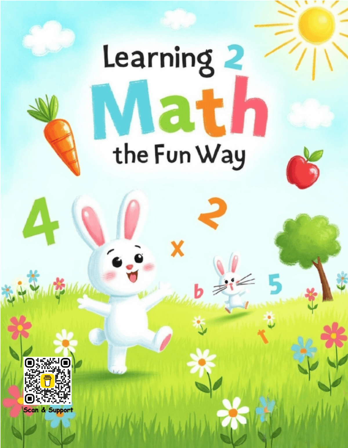 Benny the Bunny’s Math Adventure – Fun Addition and Subtraction Storybook for Kids Ages 4–10 | Printable Digital Book