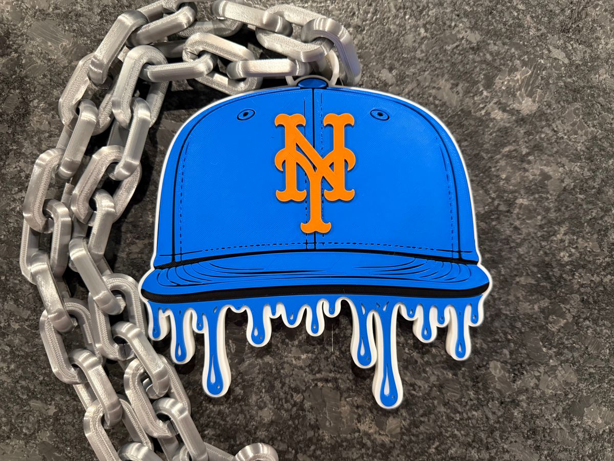 New York Mets Drip Baseball Cap Hype Chain