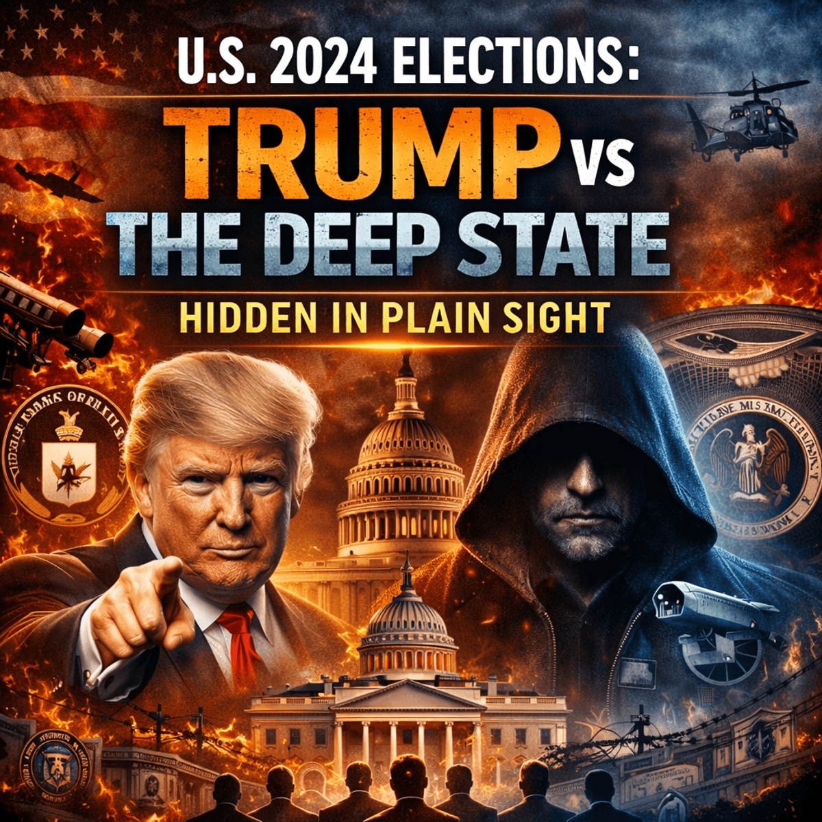 US 2024 Elections: Trump vs The Deep State—Hidden In Plain Sight
