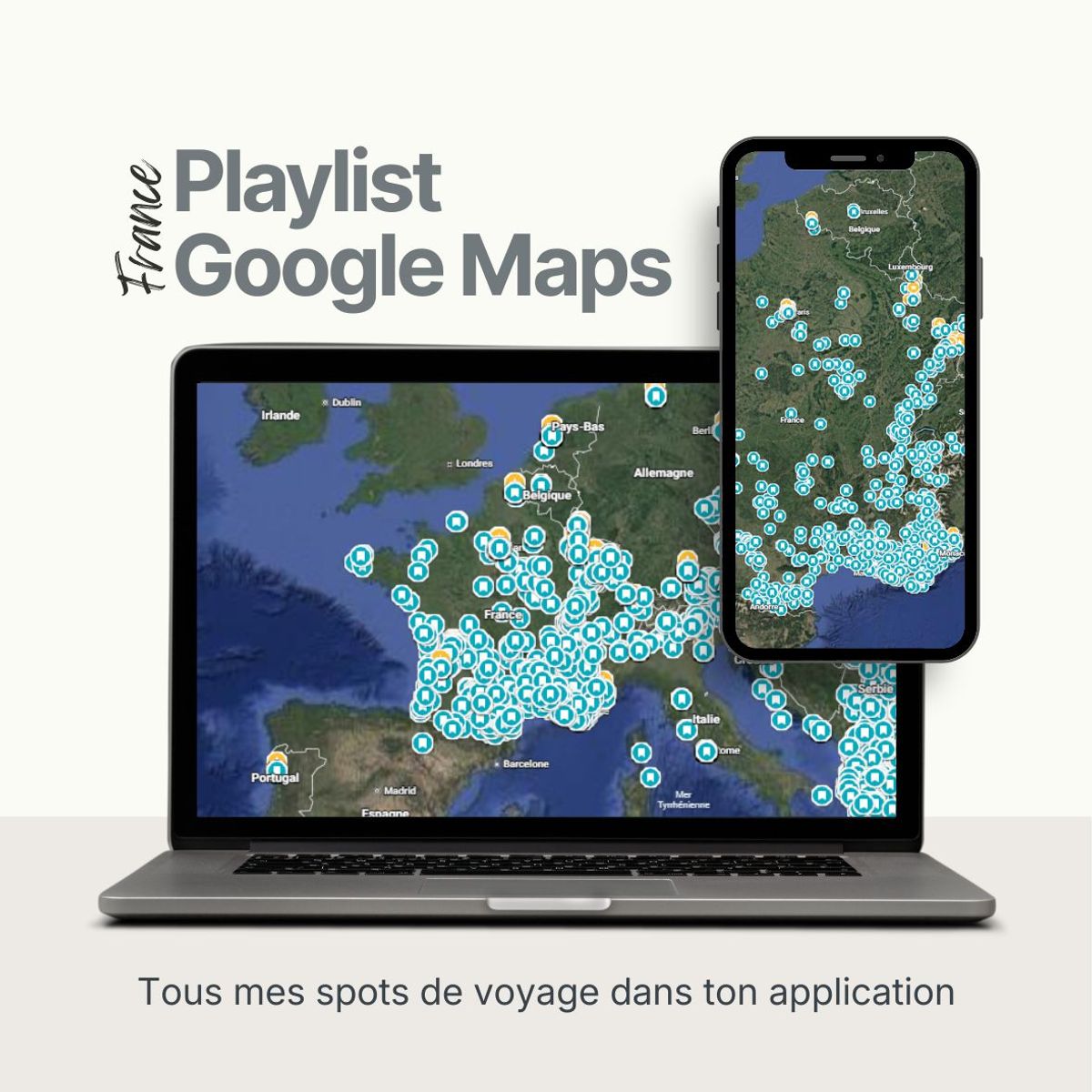 Playlist Google Maps : France (prix libre)