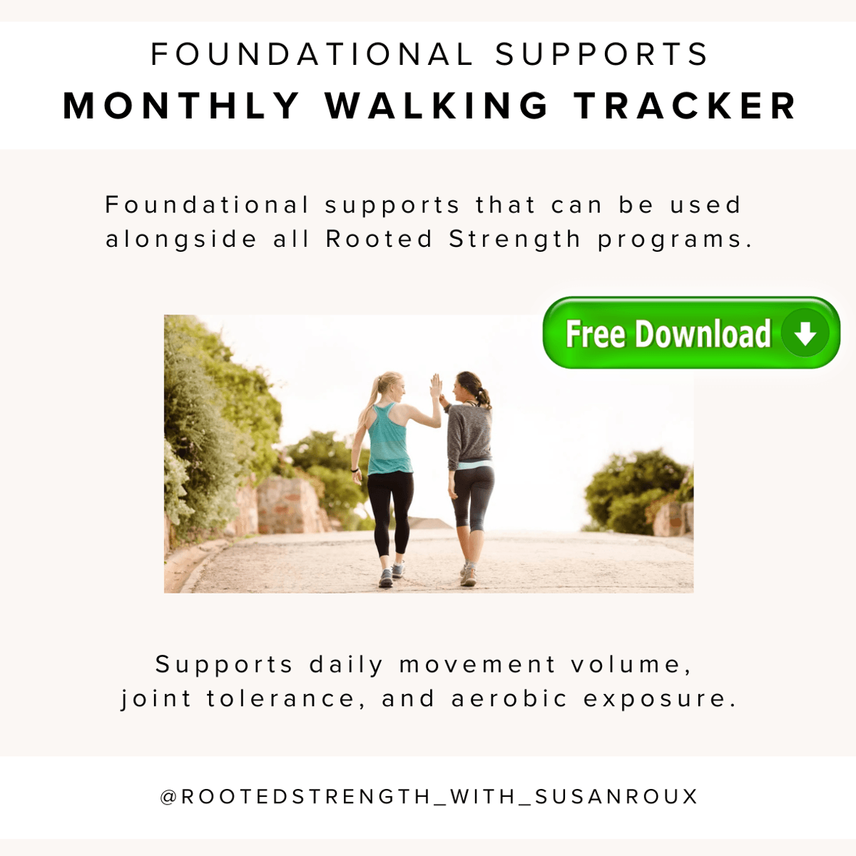Monthly A4 Printable Walking Tracker