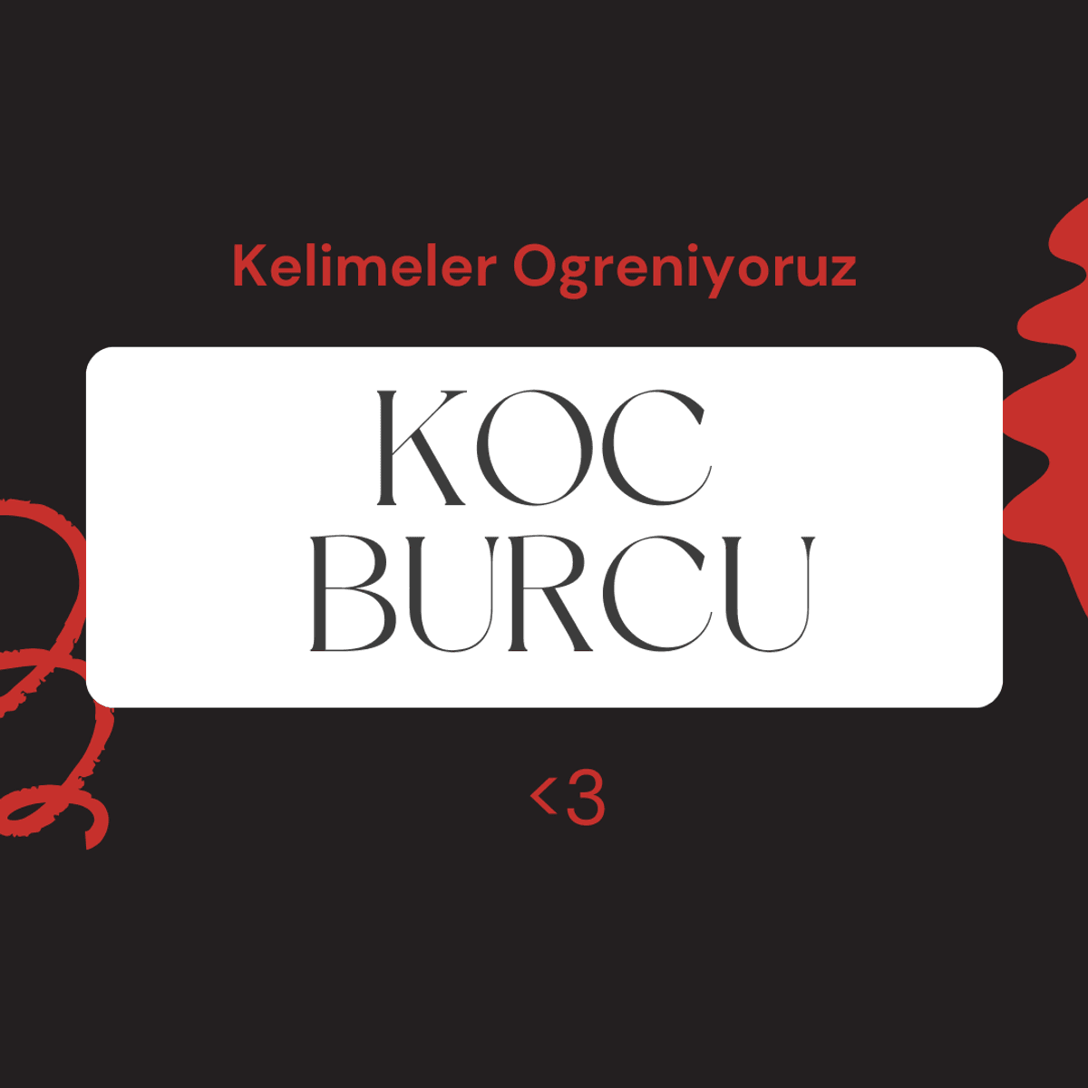 Koc Burcu Ingilizce Kelimeler Worksheet
