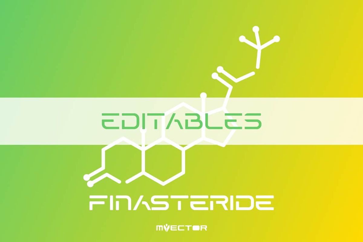 Finasteride molecule editables package