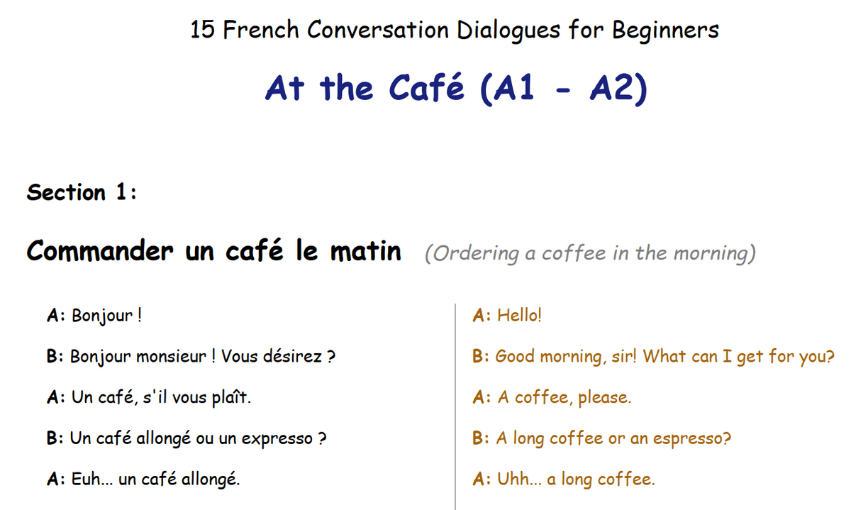 [PDF] Transcript | 20 Minutes of Real-Life French Conversations (A1–A2 ...