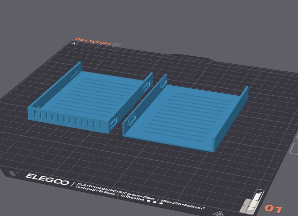 Obudowa na dysk SSD 2.5 cala druk 3D