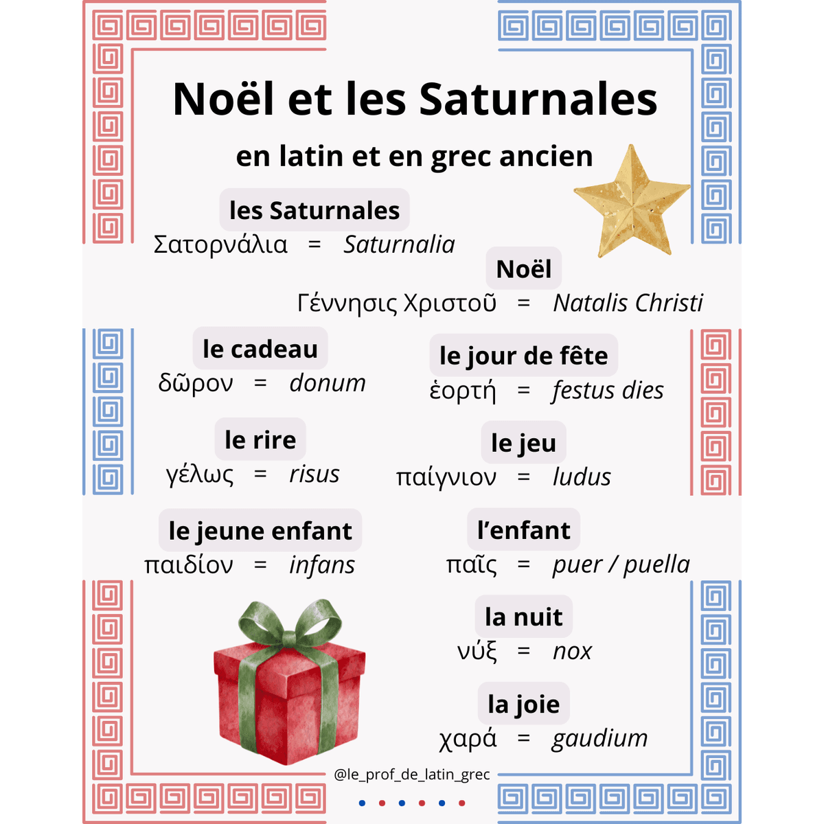 Fiche (PDF) "Noël et les Saturnales en latin et en grec ancien"