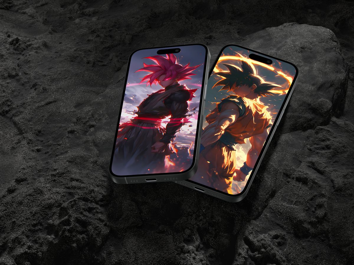 Goku Black & Son Goku – Cinematic Anime Art | 4K AI Wallpaper