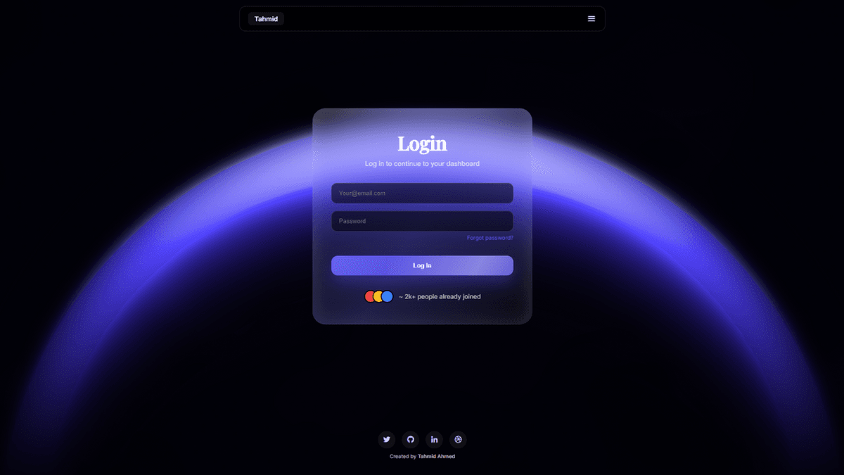 Responsive Login Form Using HTML & CSS | Modern UI Design 2026 ...