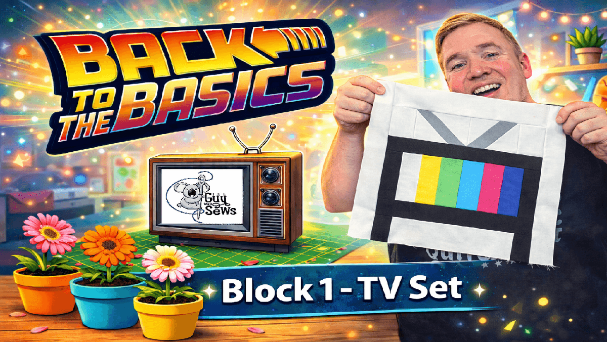 TV Set Quilt Block pattern