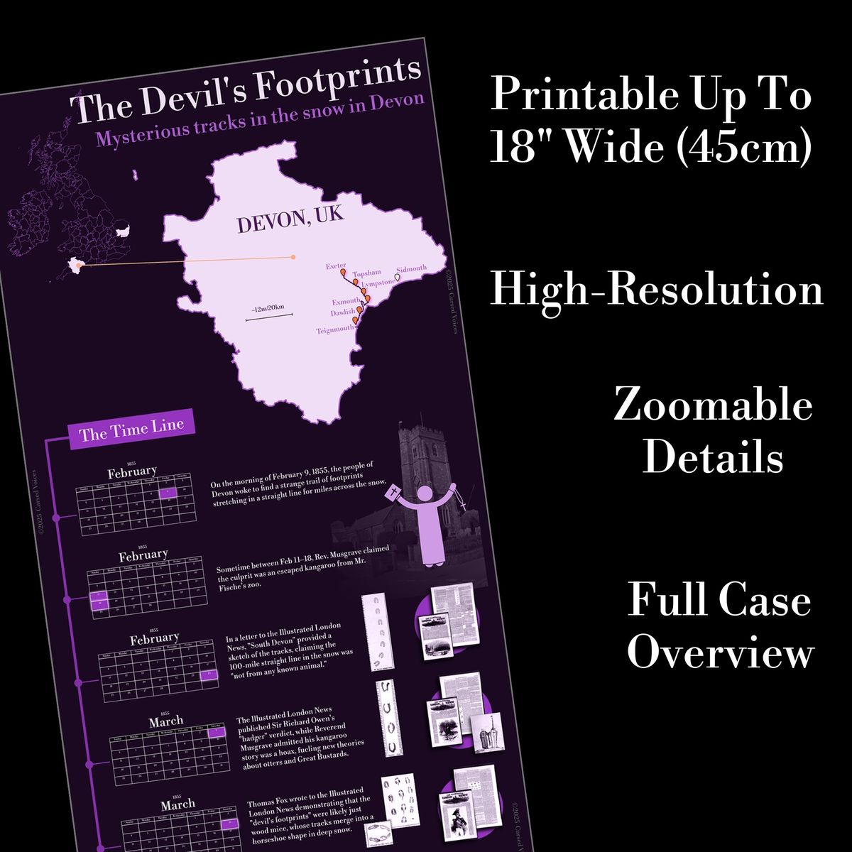 The Devil's Footprints in Devon - Infographic & Episode Resources