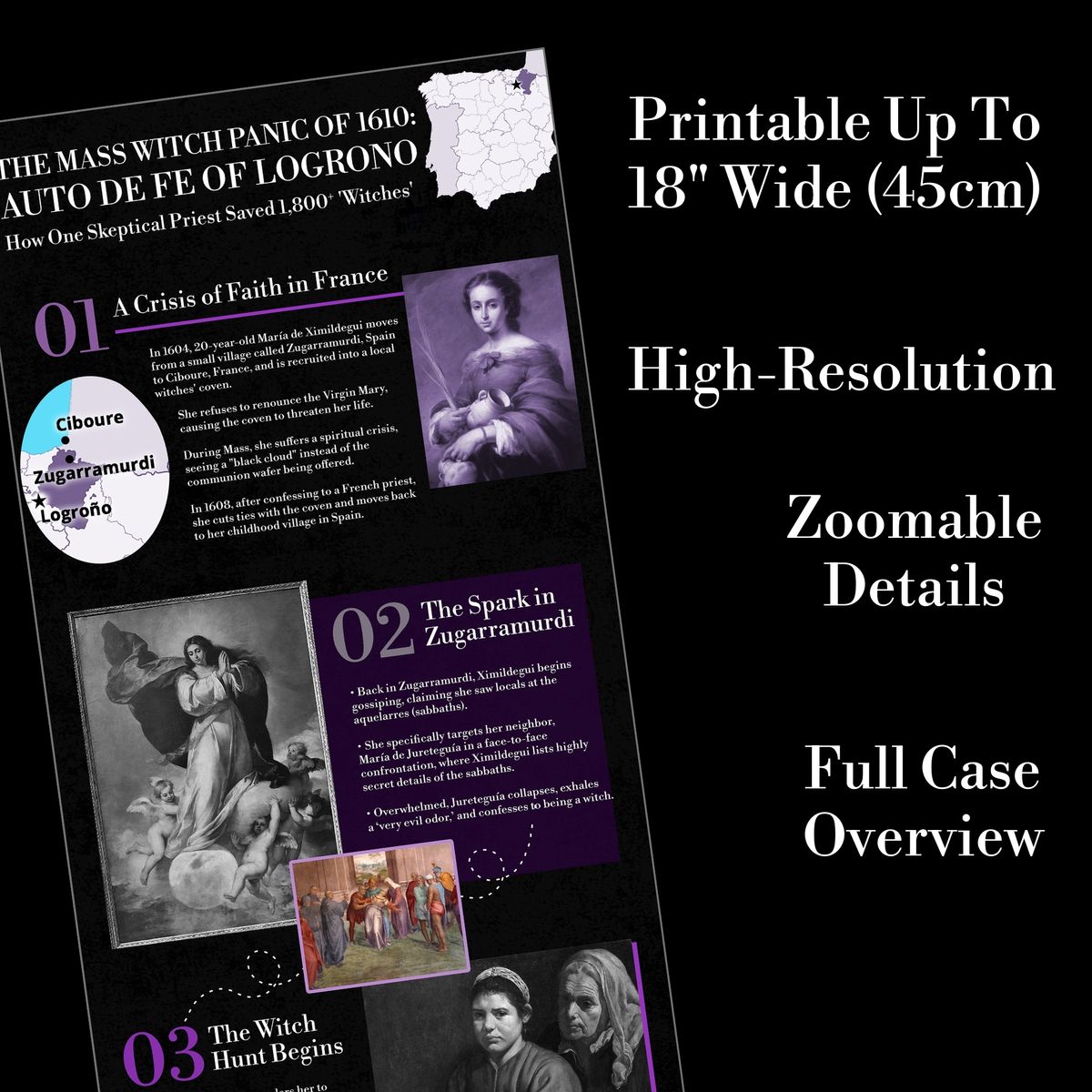 Mass Witch Panic of 1610 - Infographic & Episode Resources