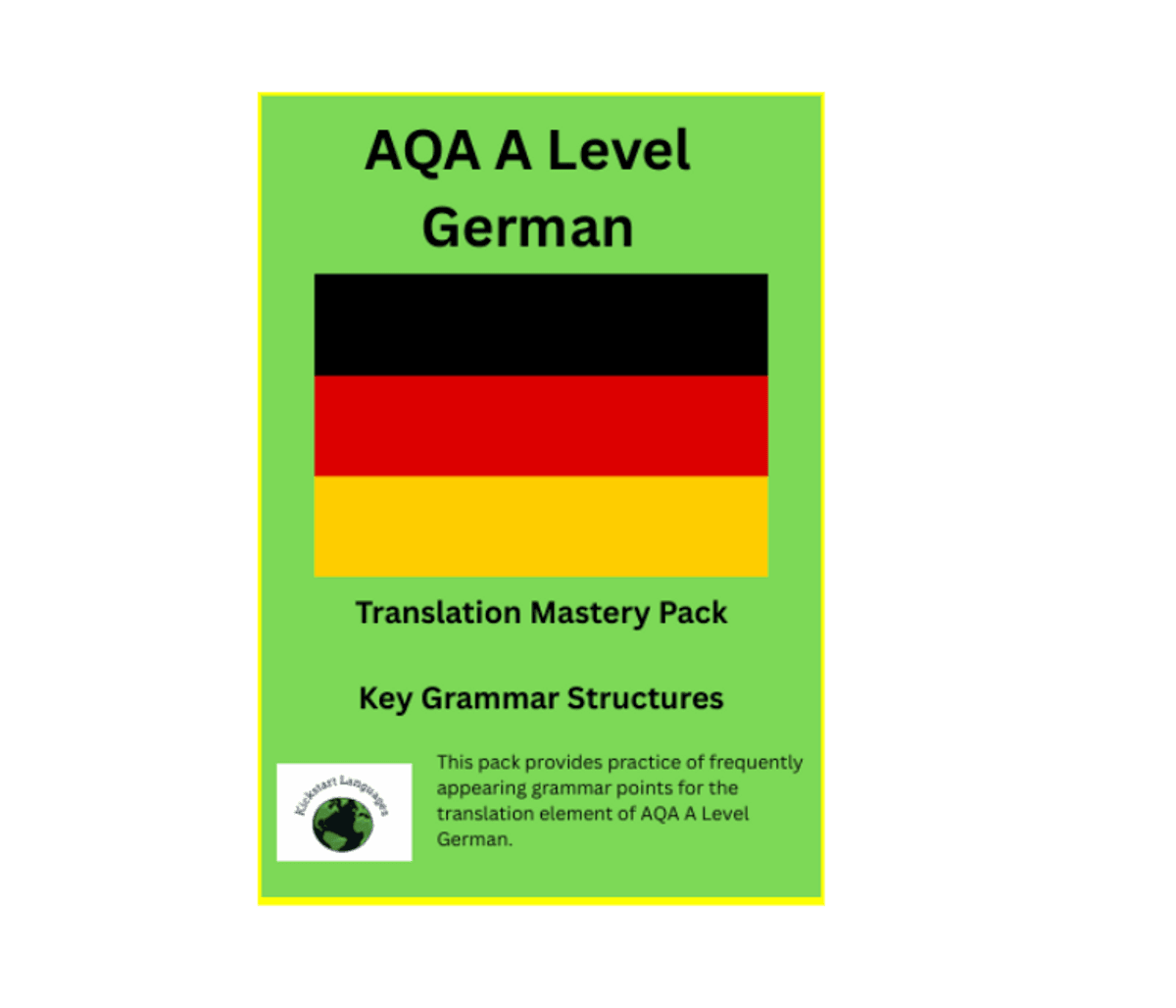 AQA A Level German - Translation Mastery Booklet - Buymeacoffee