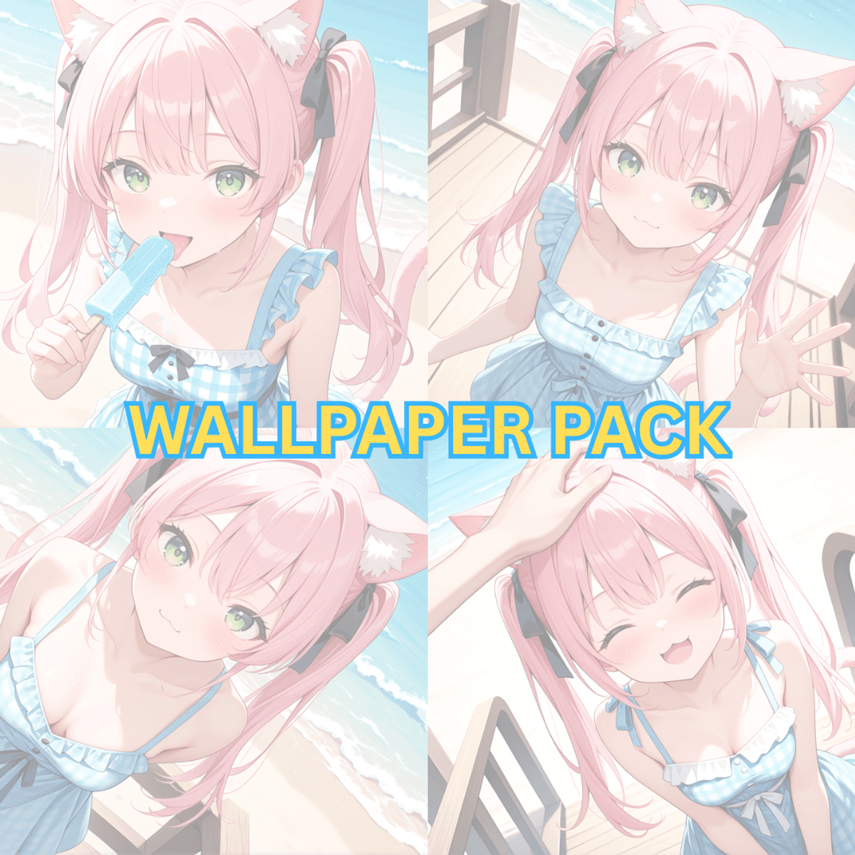 Wallpaper Pack of All Images Used in - Let's Walk on the Beach!