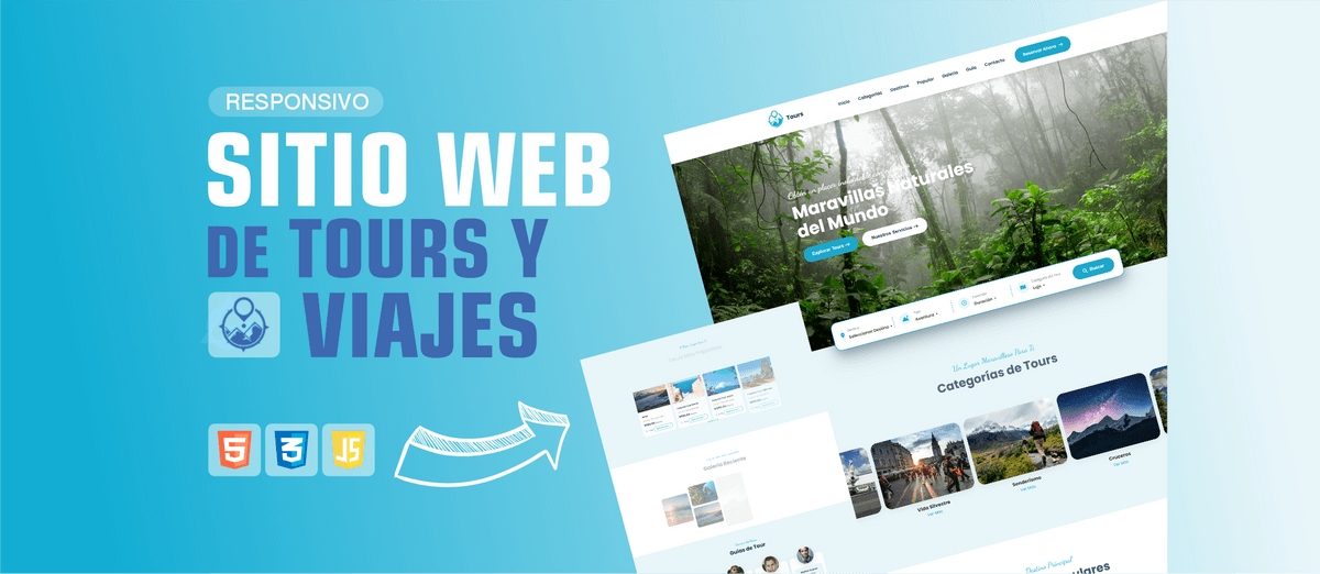 Sitio Web Responsivo  de Tours y Viajes
