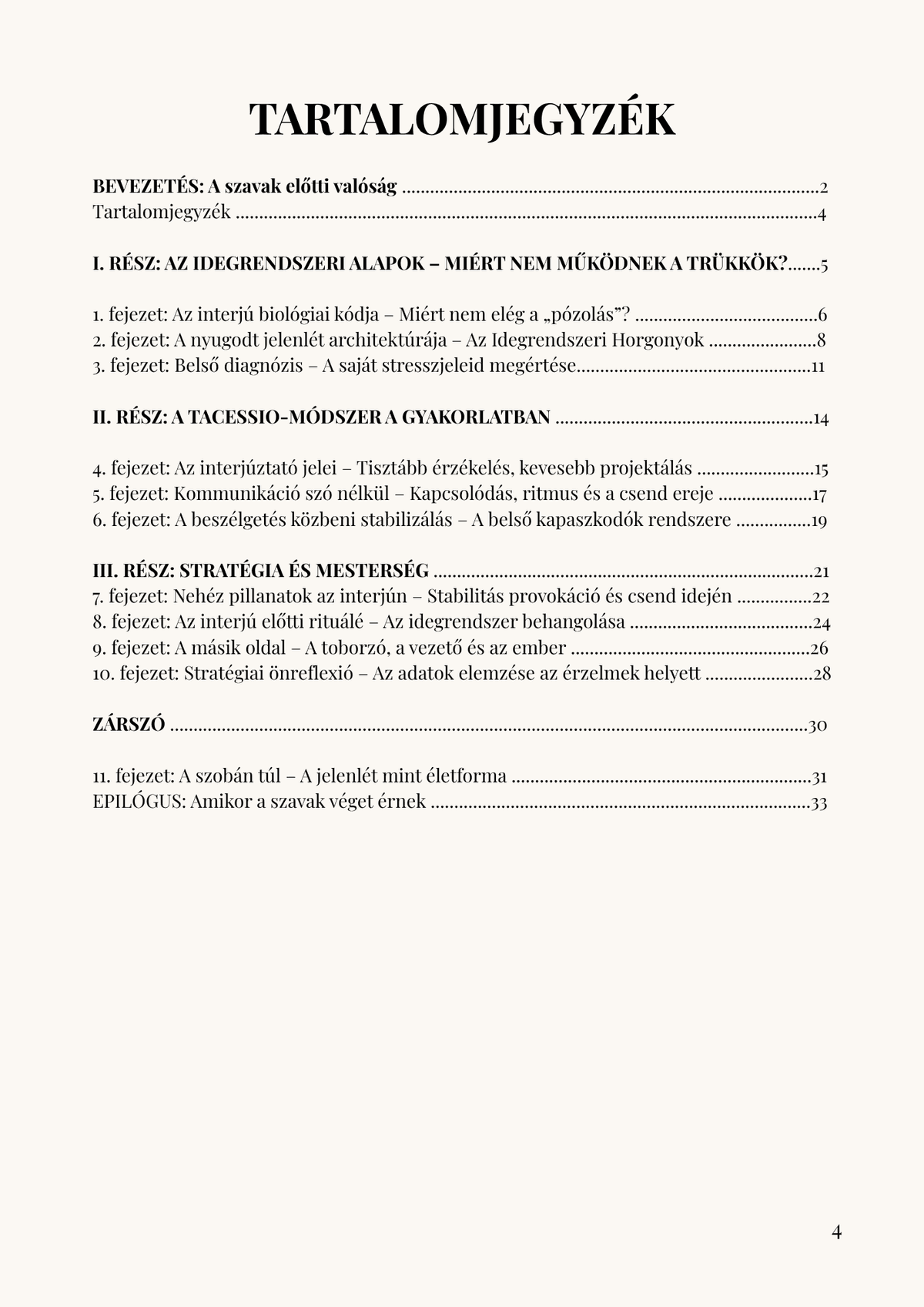 Magabiztos Interjú – A Nyugodt Jelenlét Kézikönyve