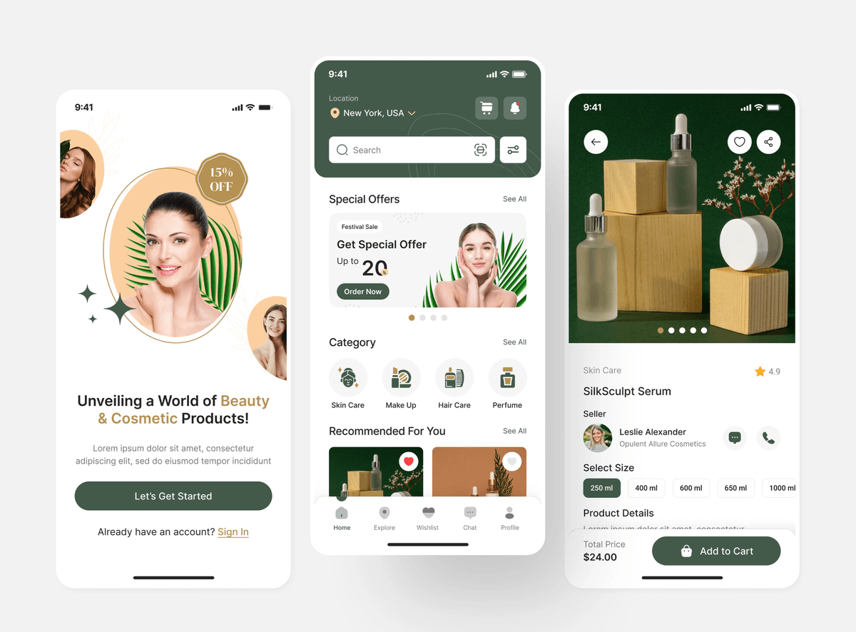 Glowza - Beauty & Cosmetics E-Commerce App