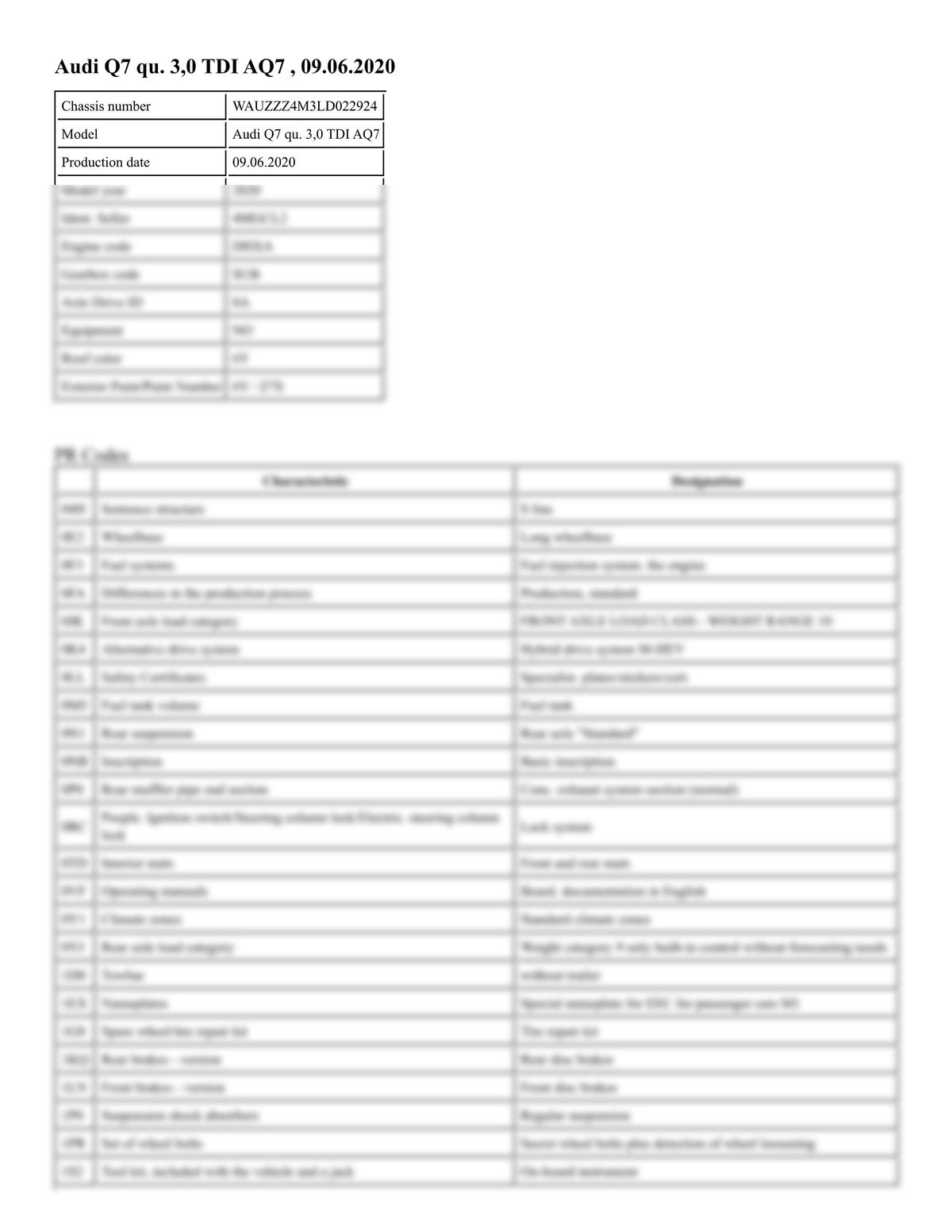 Build Sheet VIN WAUZZZ4M3LD022924