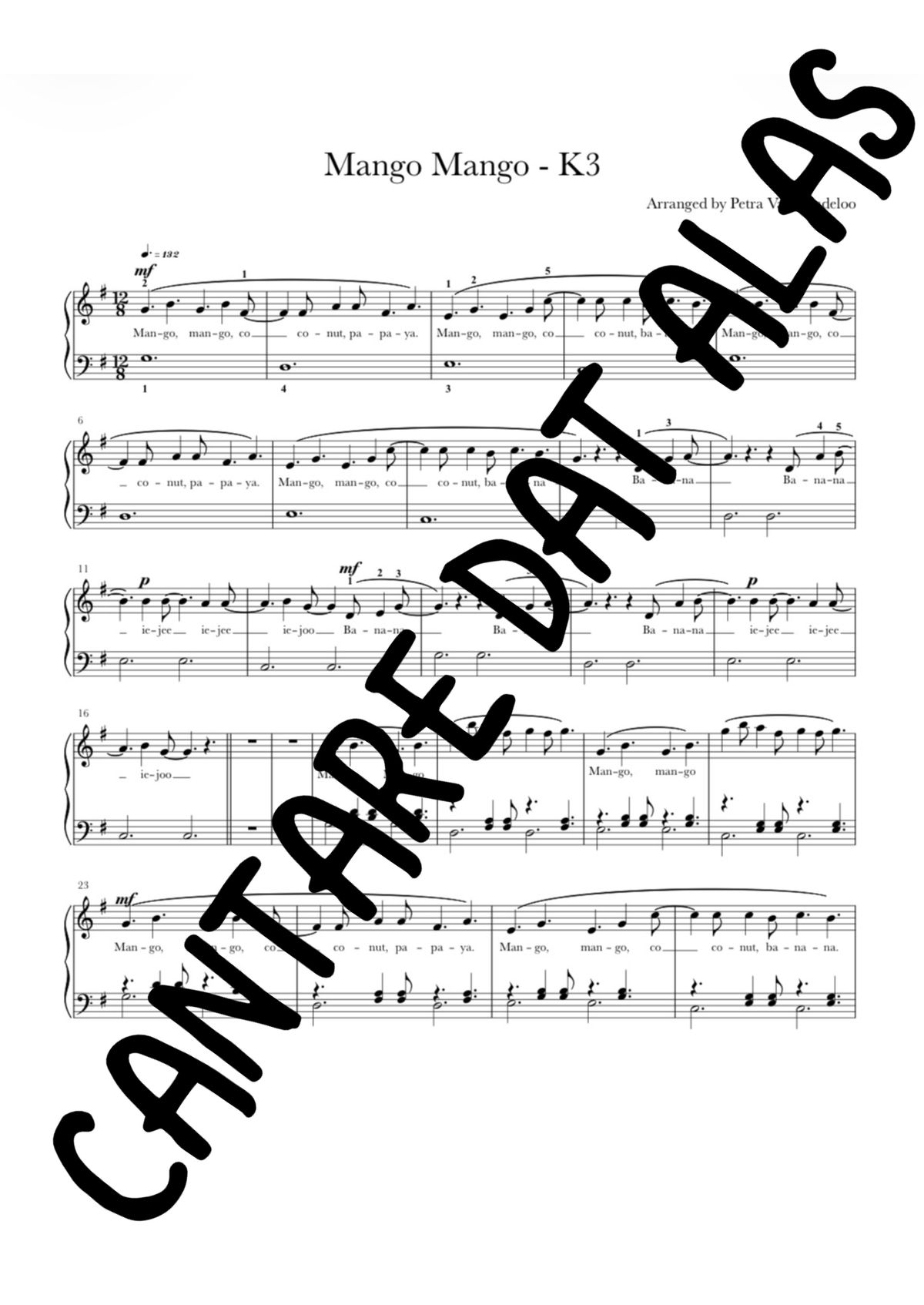 Mango Raja K3 Mango Mango, K3 - Piano Tutorial - Buymeacoffee