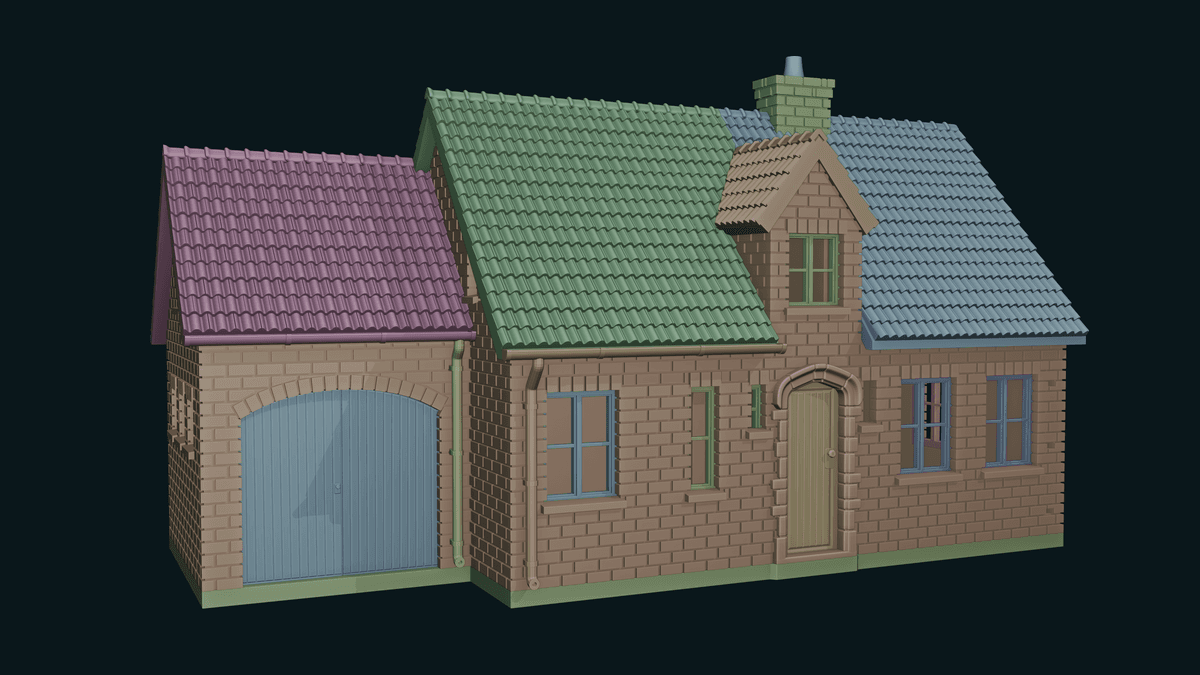 Wijnberg House_001 - 3D Printable HO Scale House