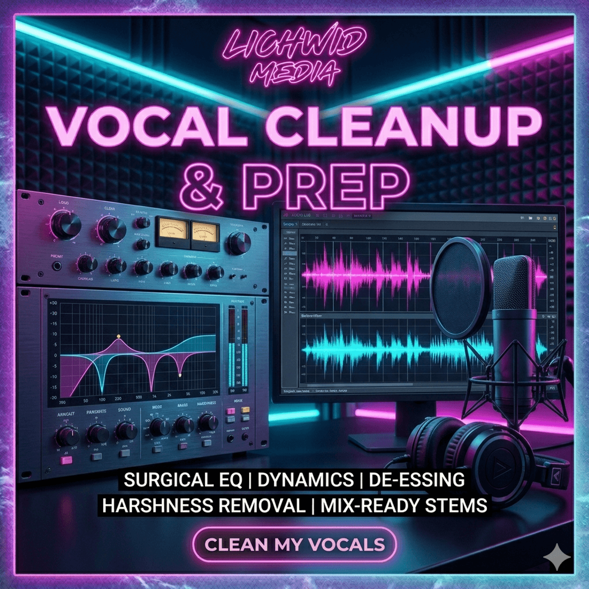 🎙️ Vocal Prep & Tuning (BASIC Cleanup)