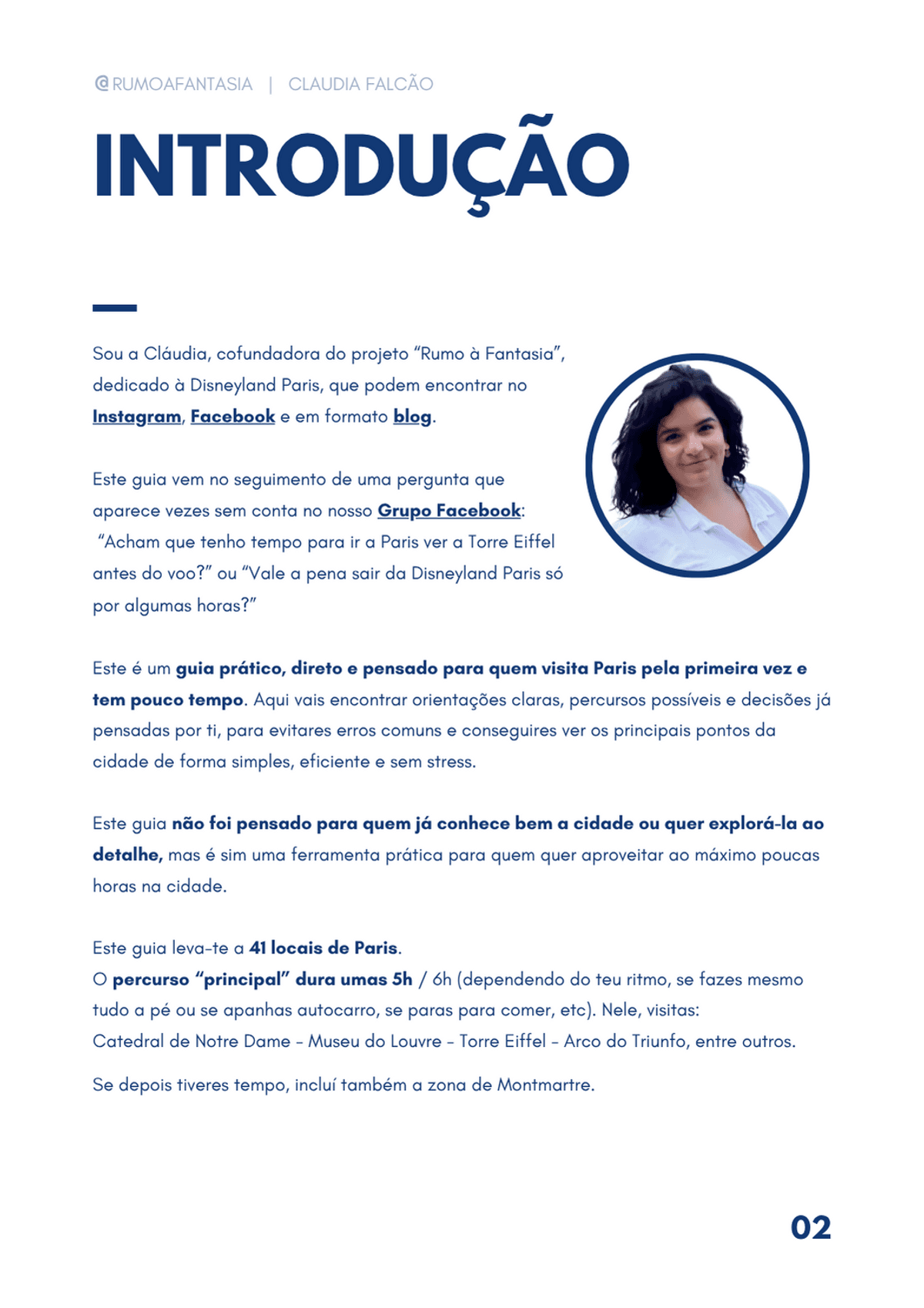 GUIA - UMAS HORAS POR PARIS - Por Claudia Falcao