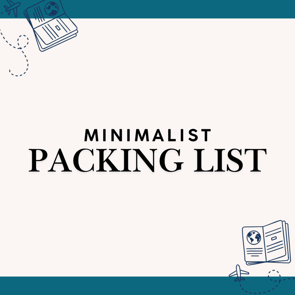 Minimalist Packing List