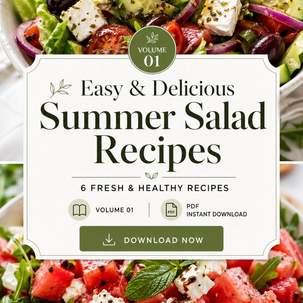 Easy & Delicious Summer Salad Recipes: Volume 01