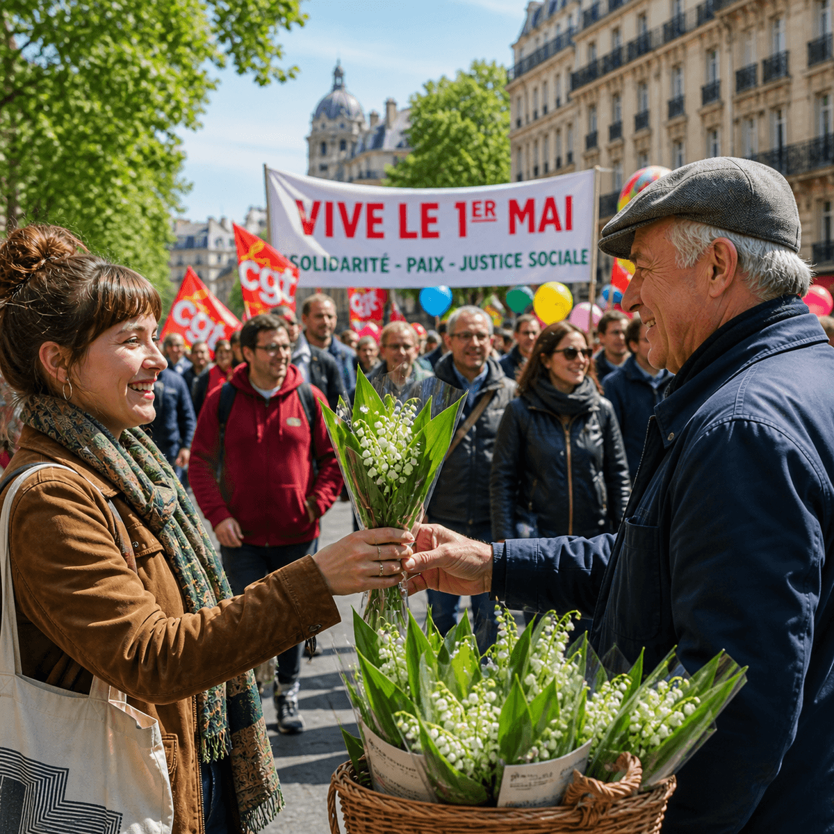 Pourquoi offre-t-on du muguet le 1er mai en France ? - Transcription en PDF