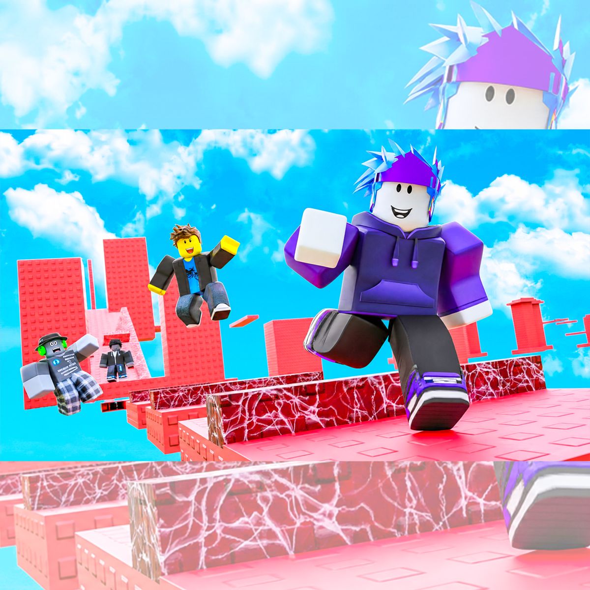 Roblox Easy to Hard Parkour Obby Gameplay No Copyright 4K 60fps | 107