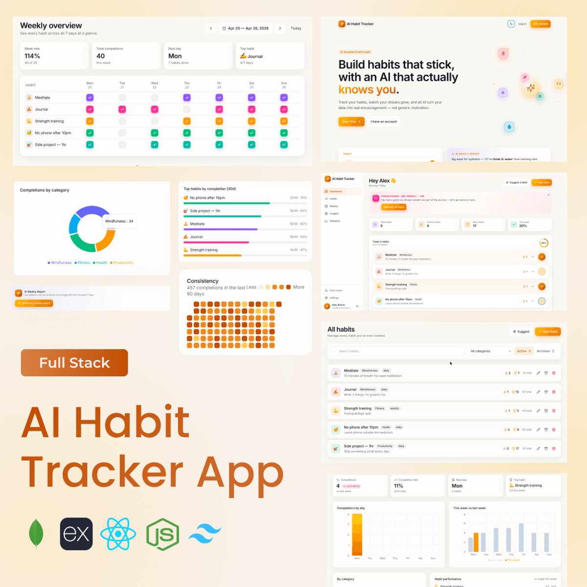 Build a Full-Stack AI-Powered Habit Tracker App | MERN, React, Node.js, MongoDB, Express