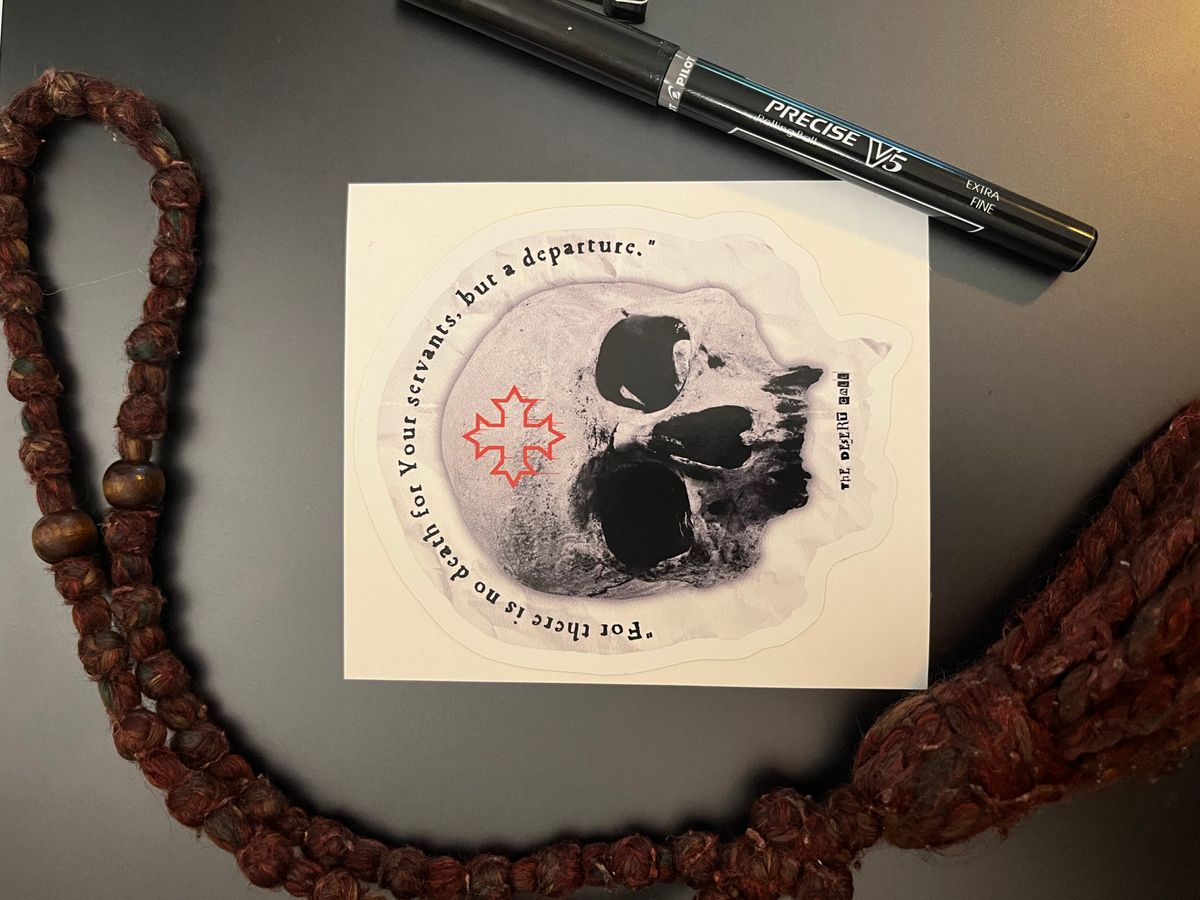 Vinyl Skull Sticker