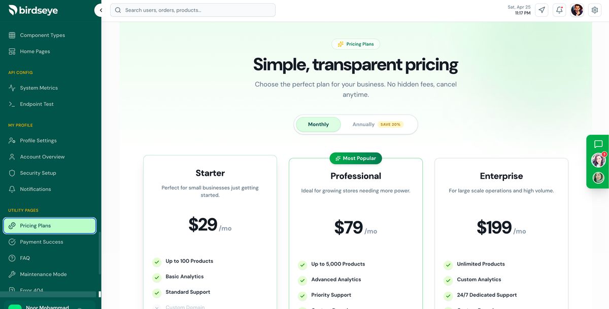 Full-Stack E-Commerce Admin Template (React 19 + Node.js)