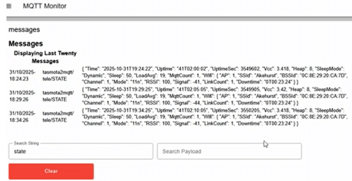 MQTT Message Monitor
