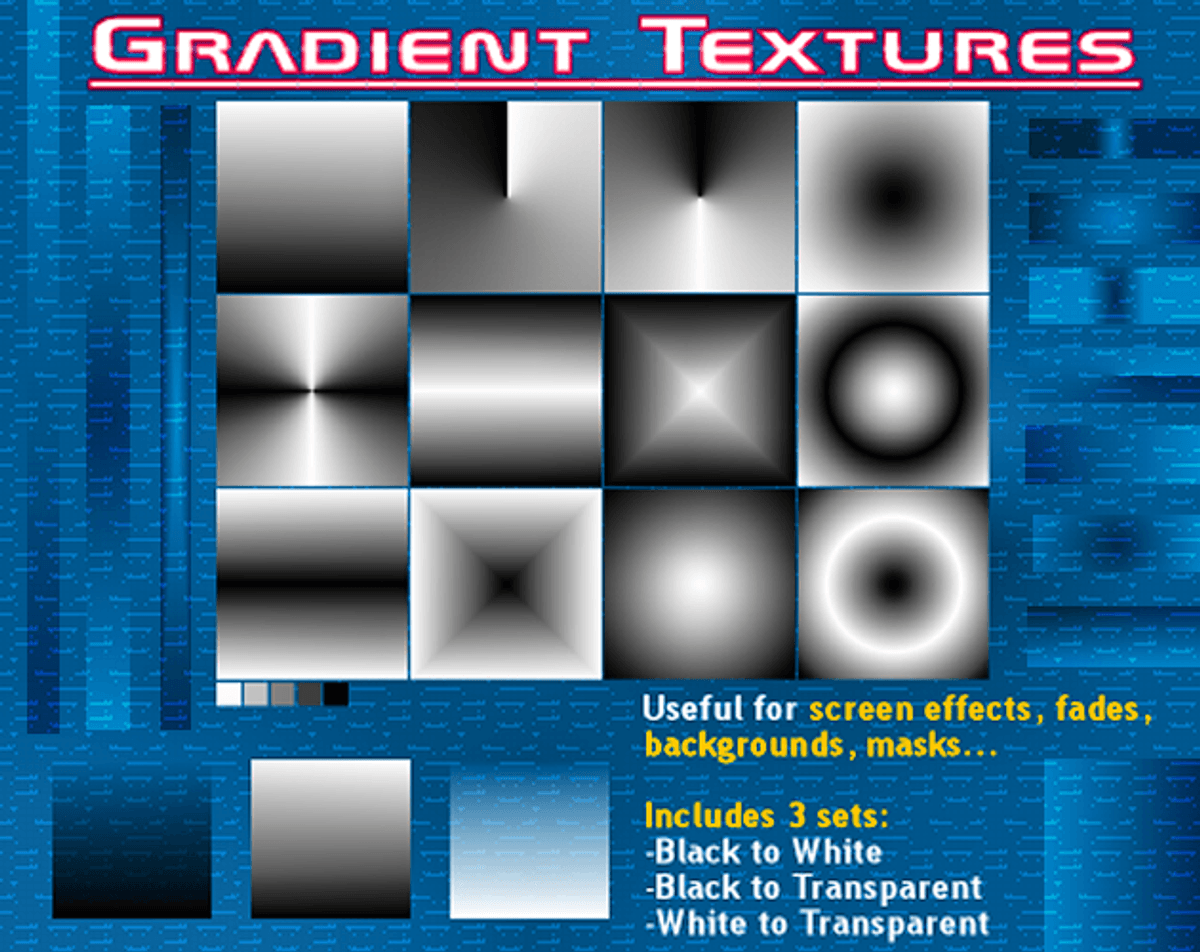 Simple Gradient Textures 128px