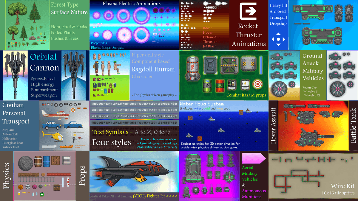 Reactorcore Pixel Art Game Assets All In One