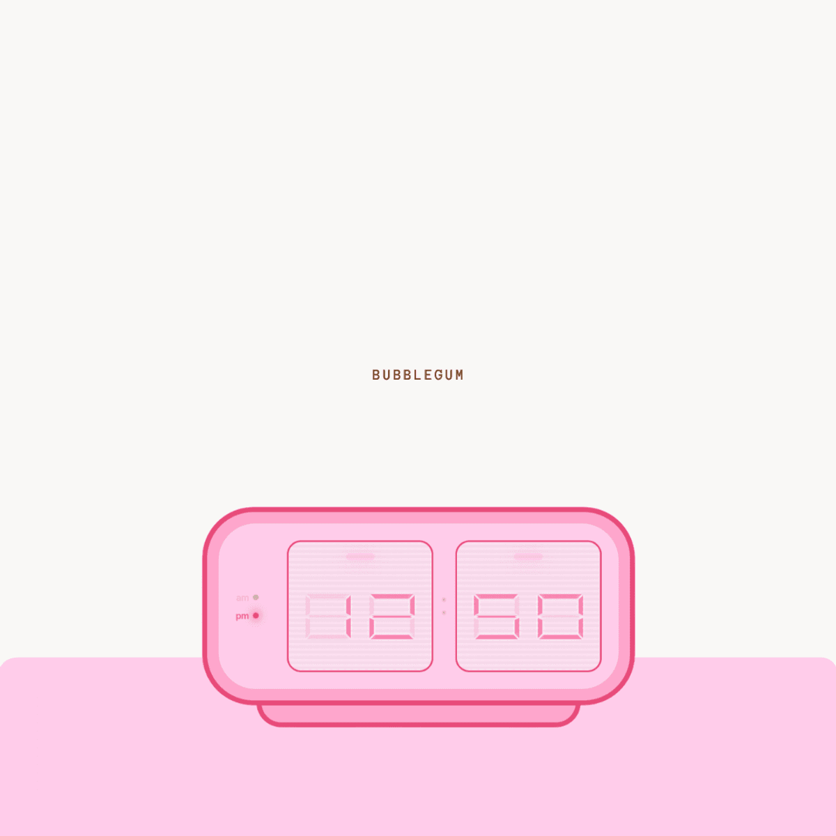 [12h Format] Pink Mix Widget Clock Pack for Notion & Dashboards