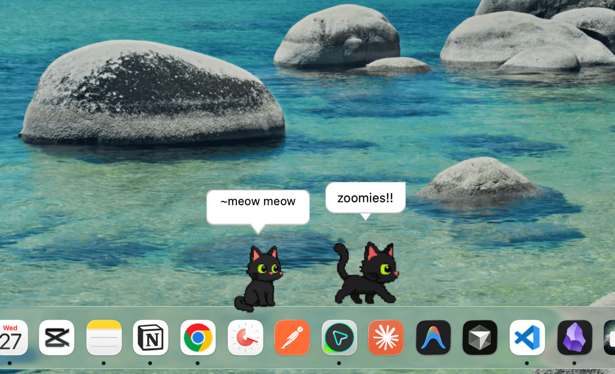 Desktop Pet - Pixel Cat Prompt (ฟรี)