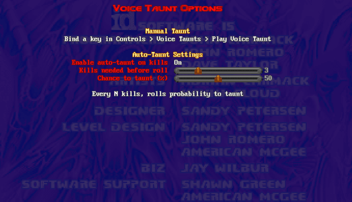 Doom Voice Taunt Mod Generator