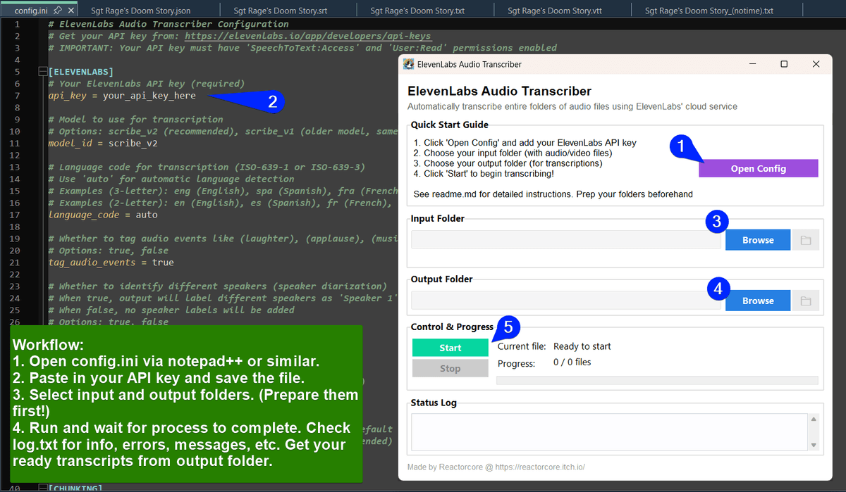 ElevenLabs Audio Transcriber