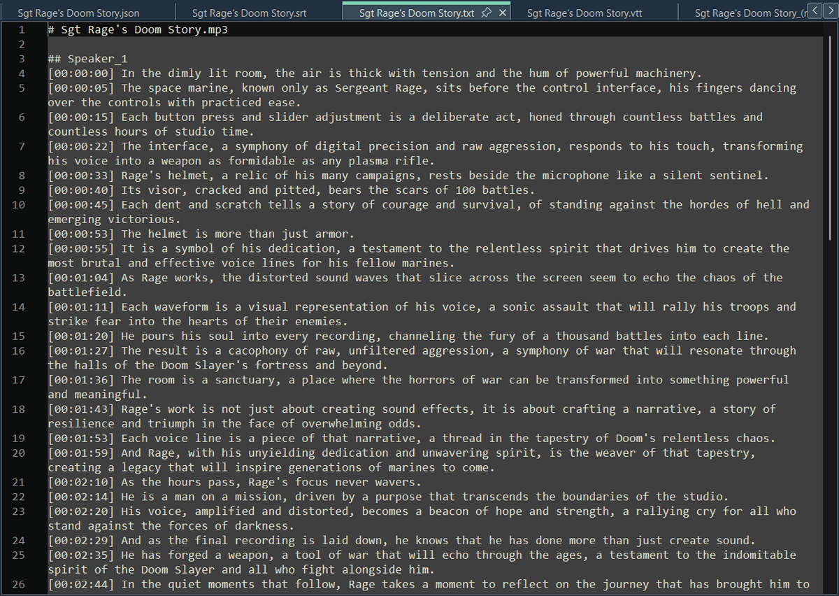 ElevenLabs Audio Transcriber