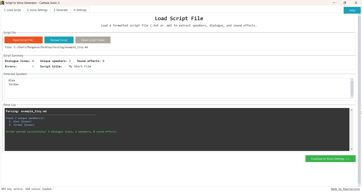 Script to Voice Generator - Cartesia Sonic-3